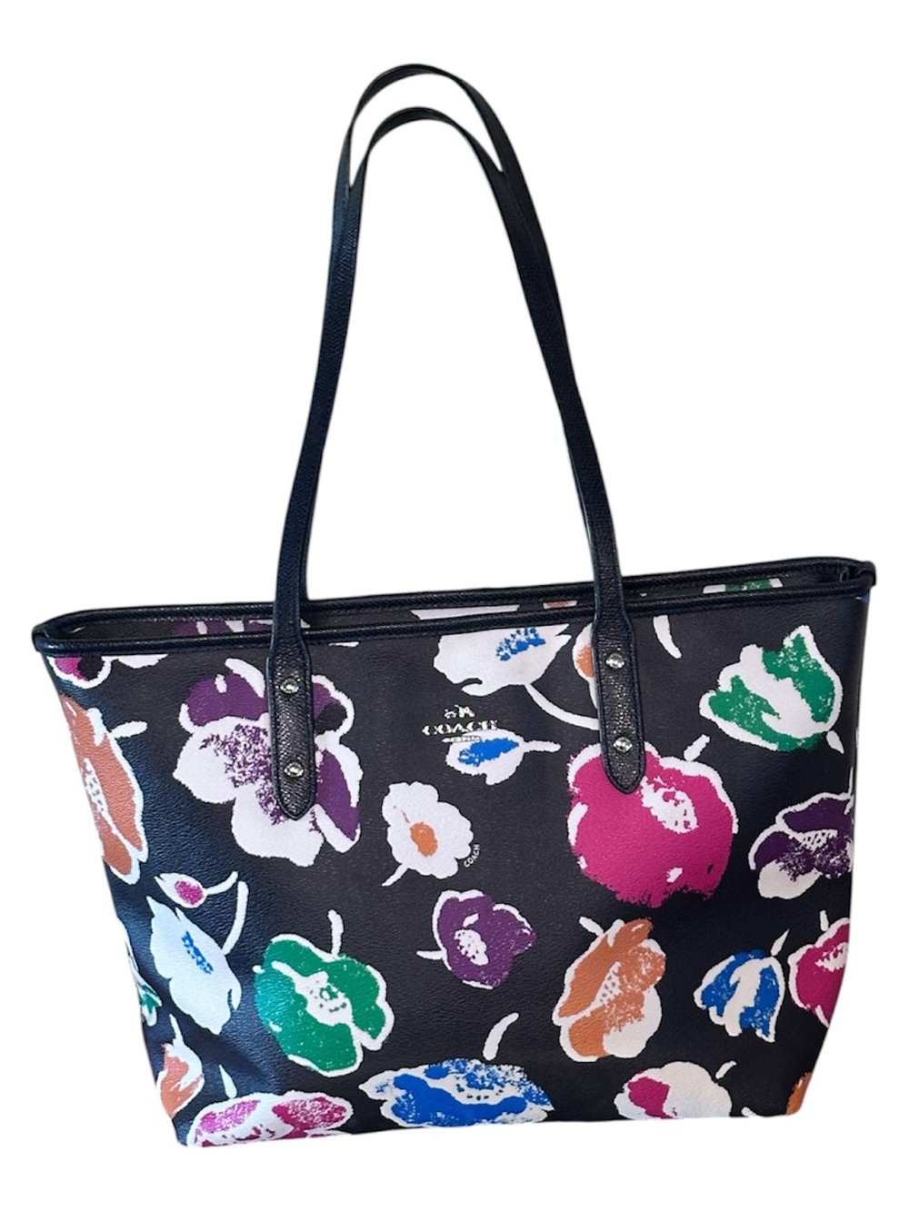 Coach Wildflower Large City Zip Tote (Style Number F37266, manufactured in 2016)